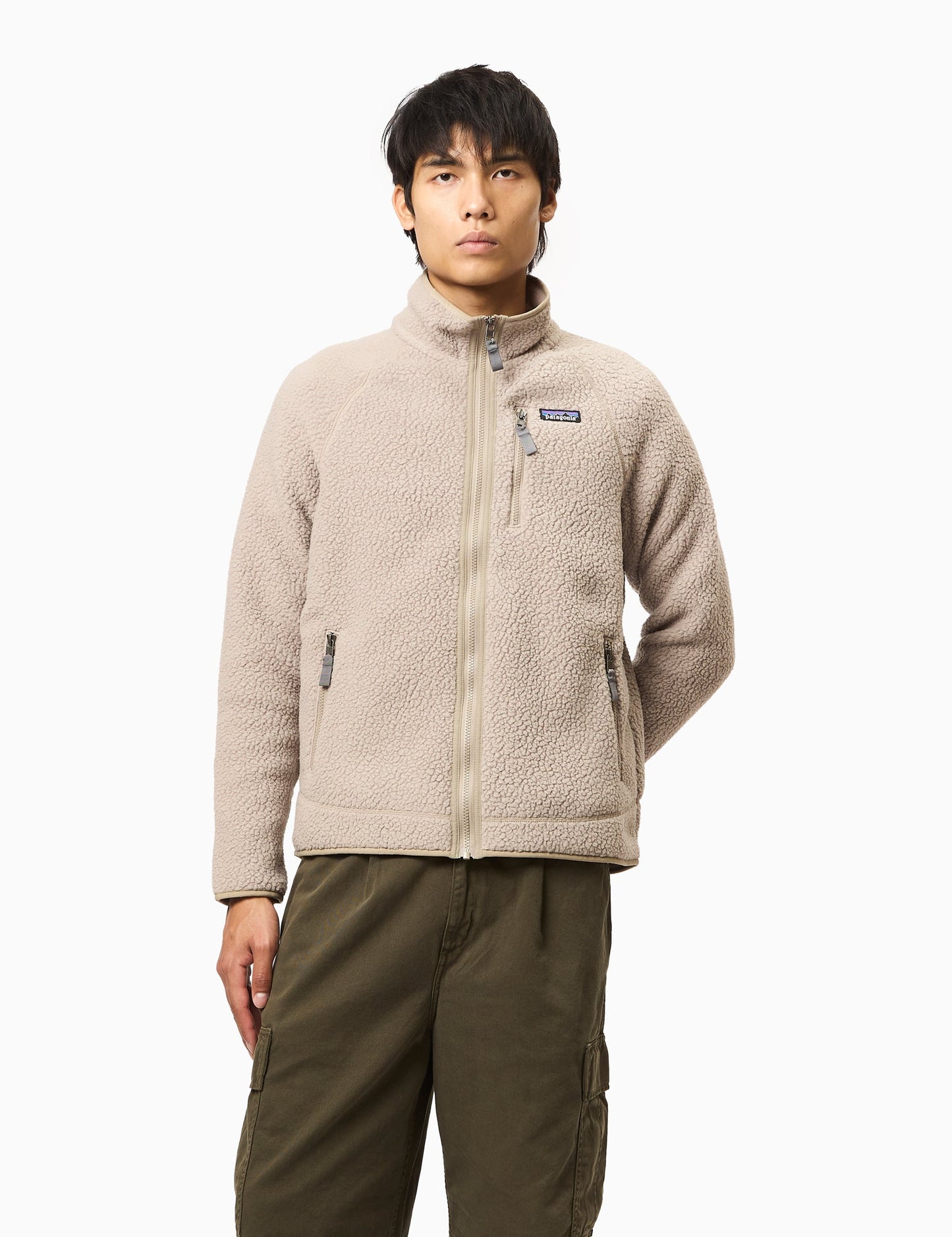 Pata Retro Pile Jacket - Seabird Grey