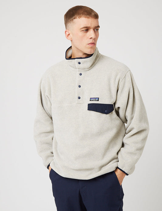 Pata Synchilla Snap-T Pullover Fleece - Oatmeal Heather Beige