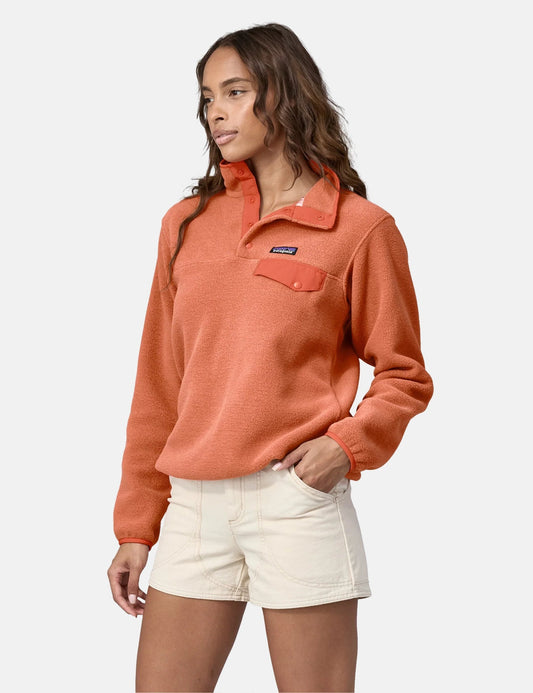 Pata Women's Lightweight Synch Snap-T Fleece Pullover - Sienna Clay