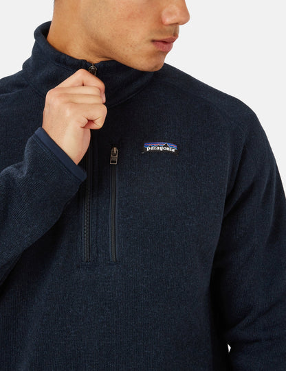 Pata Better Sweater 1/4 Zip Fleece - New Navy Blue