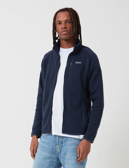 Pata Better Sweater Jacket - New Navy Blue