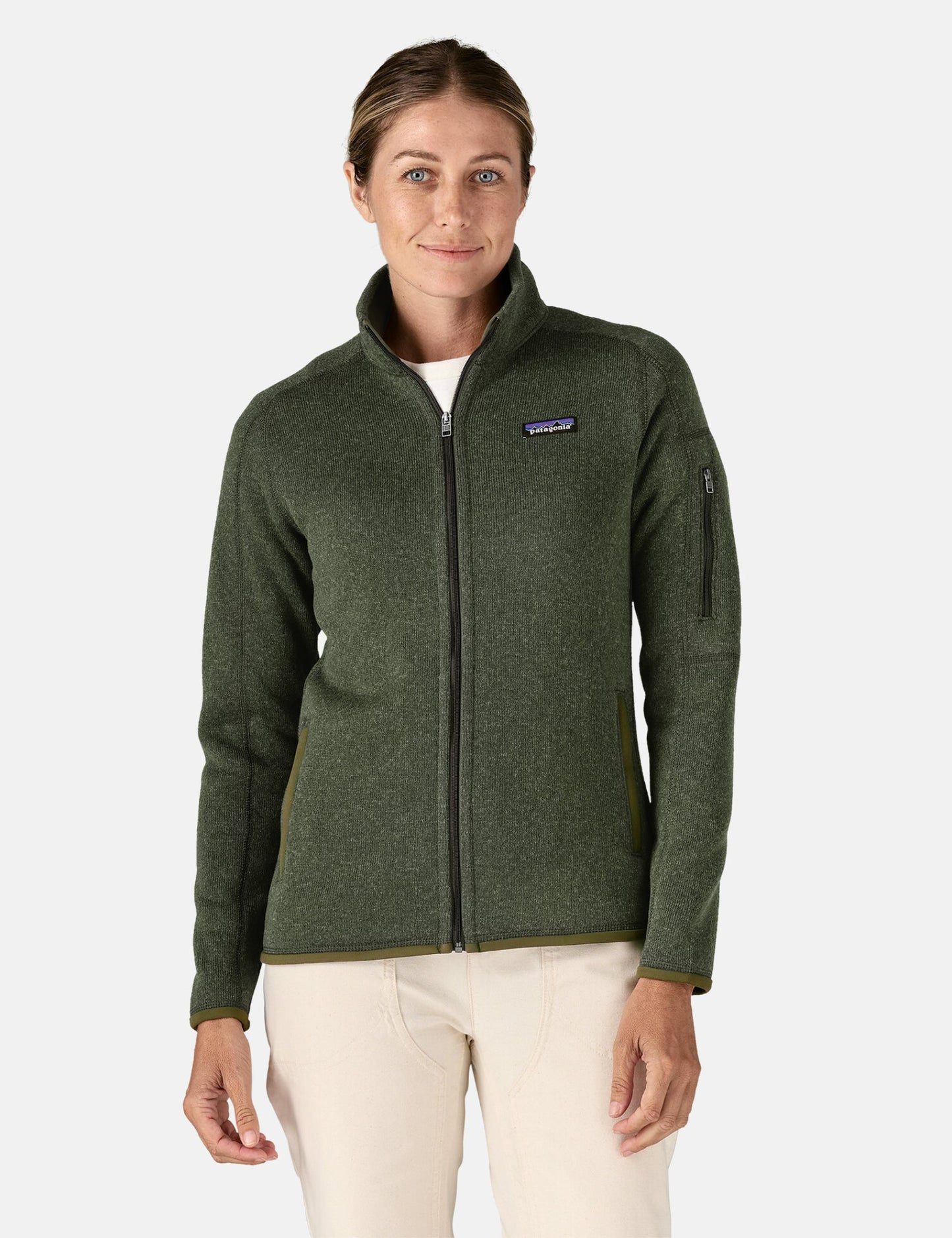 Pata Women's Better Sweater Jacket - Torrey Pine Green