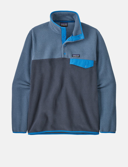 Pata Lightweight Synch Snap-T Fleece Pullover - Smolder Blue