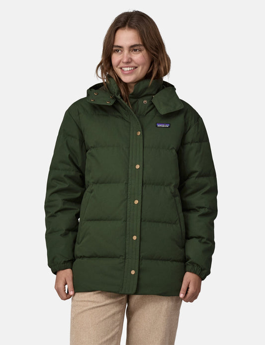 Pata Women's Cotton Down Parka - Torrey Pine Green