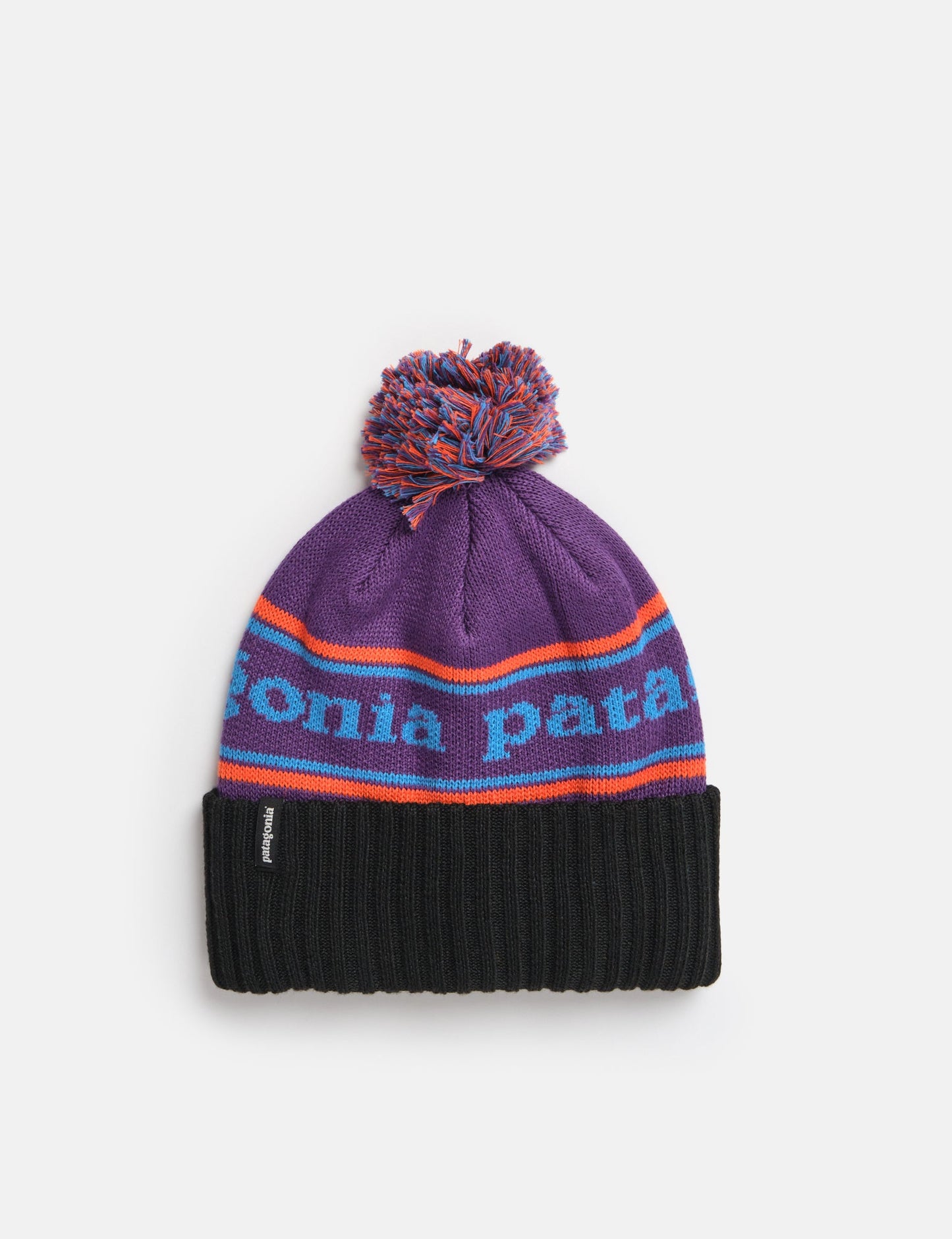 Pata Powder Town Park Stripe Beanie Hat - Purple