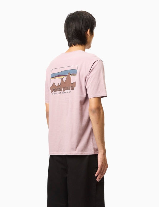 Pata '73 Skyline Organic T-Shirt - Stormy Mauve