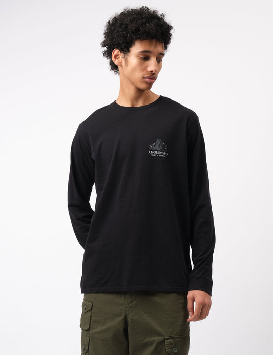 Pata Chouinard Crest Long Sleeve T-Shirt - Black