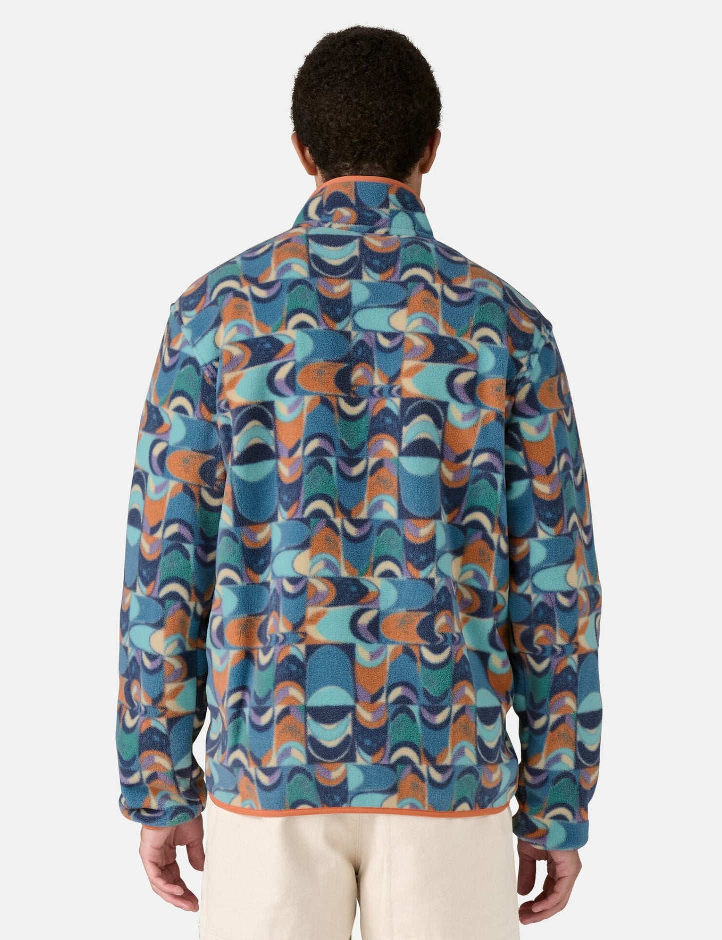 Pata LW Synch Snap-T Swallowtail Geo Pullover  - Blue