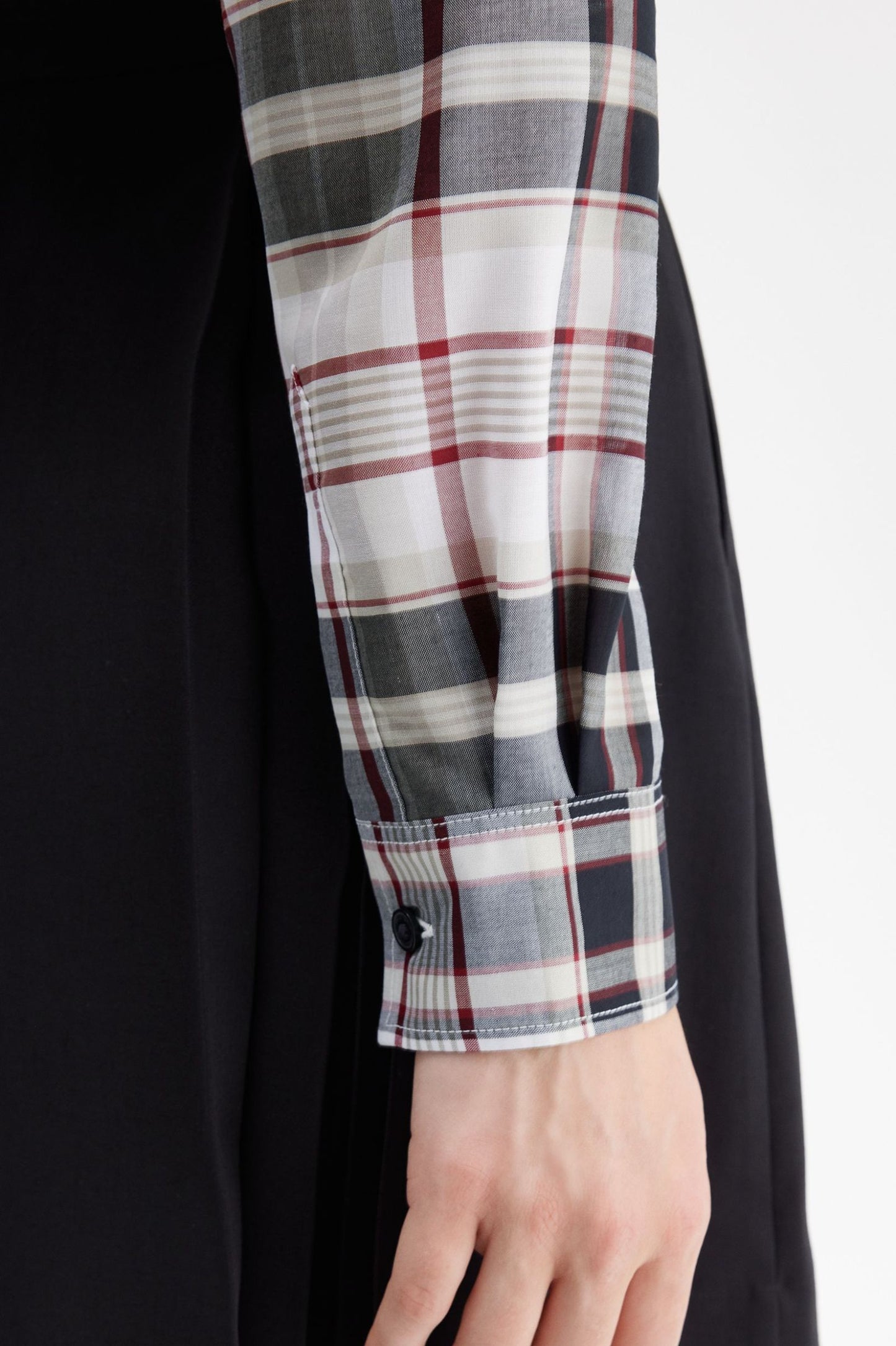 Cropped Check Shirt