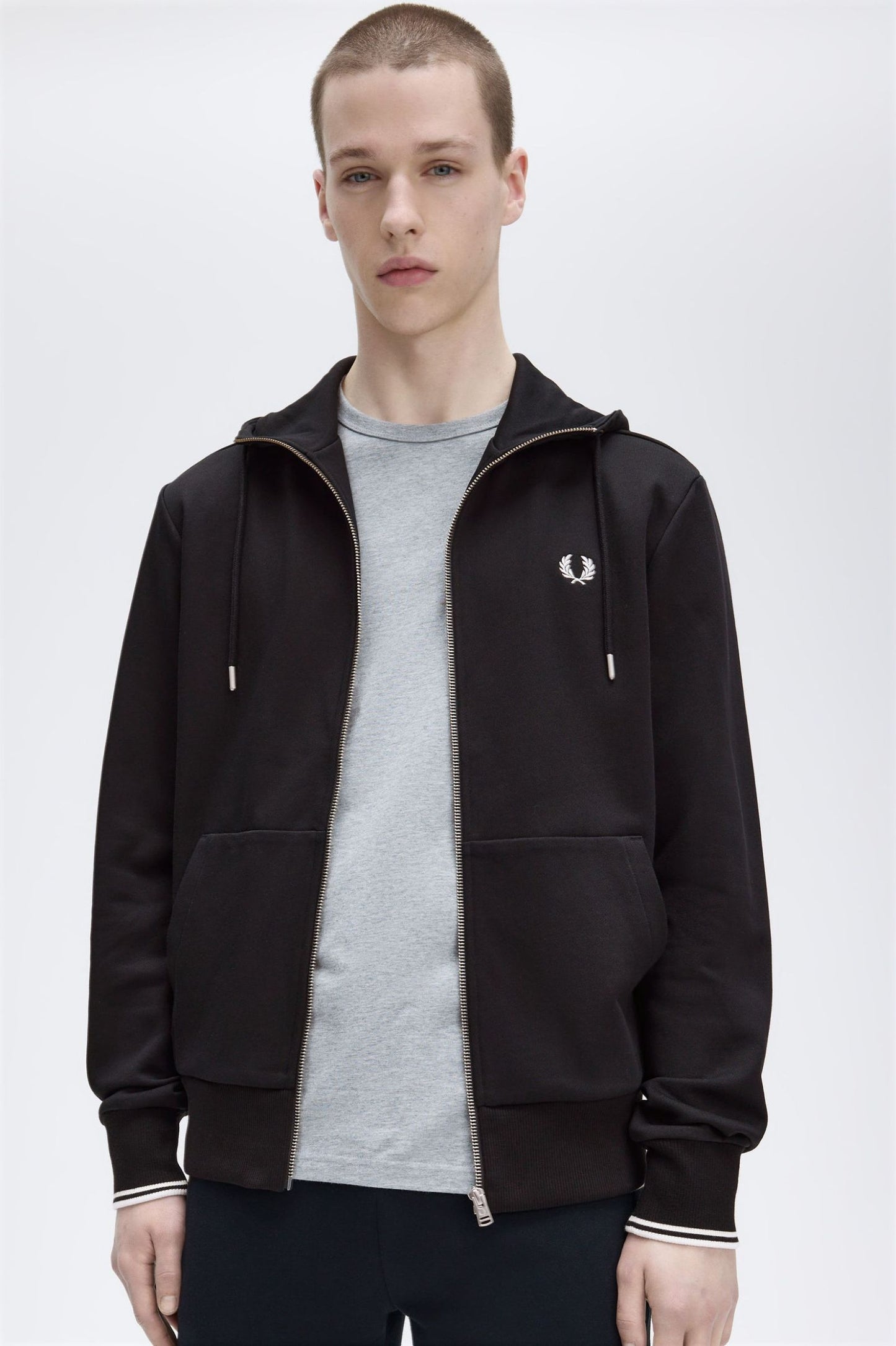 Hooded Zip Through Sweatshirt