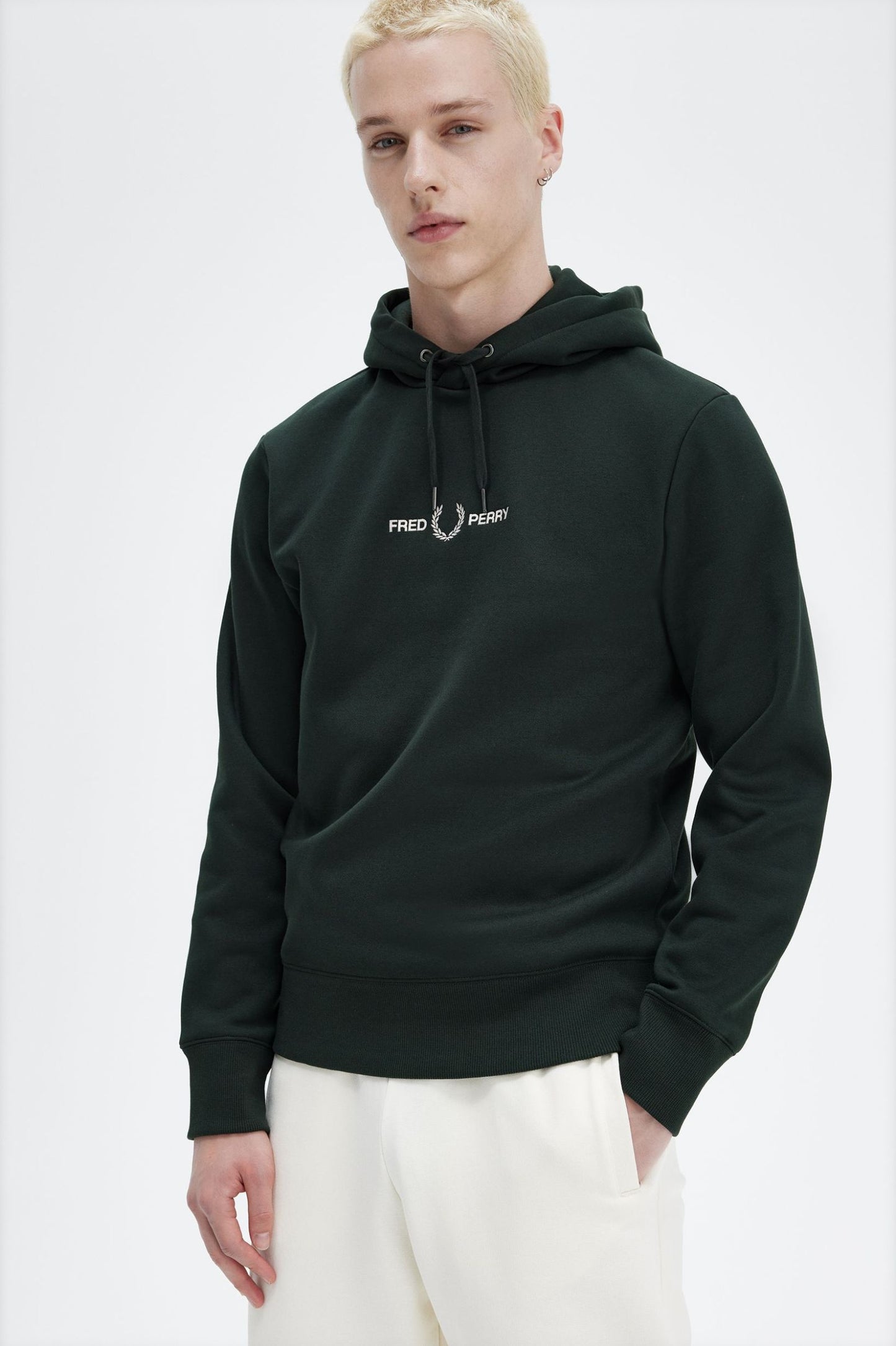 Embroidered Hooded Sweatshirt