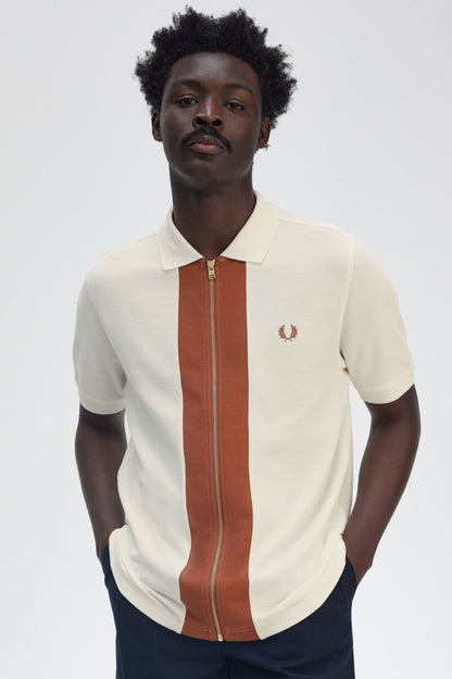 Zip Through Polo Shirt