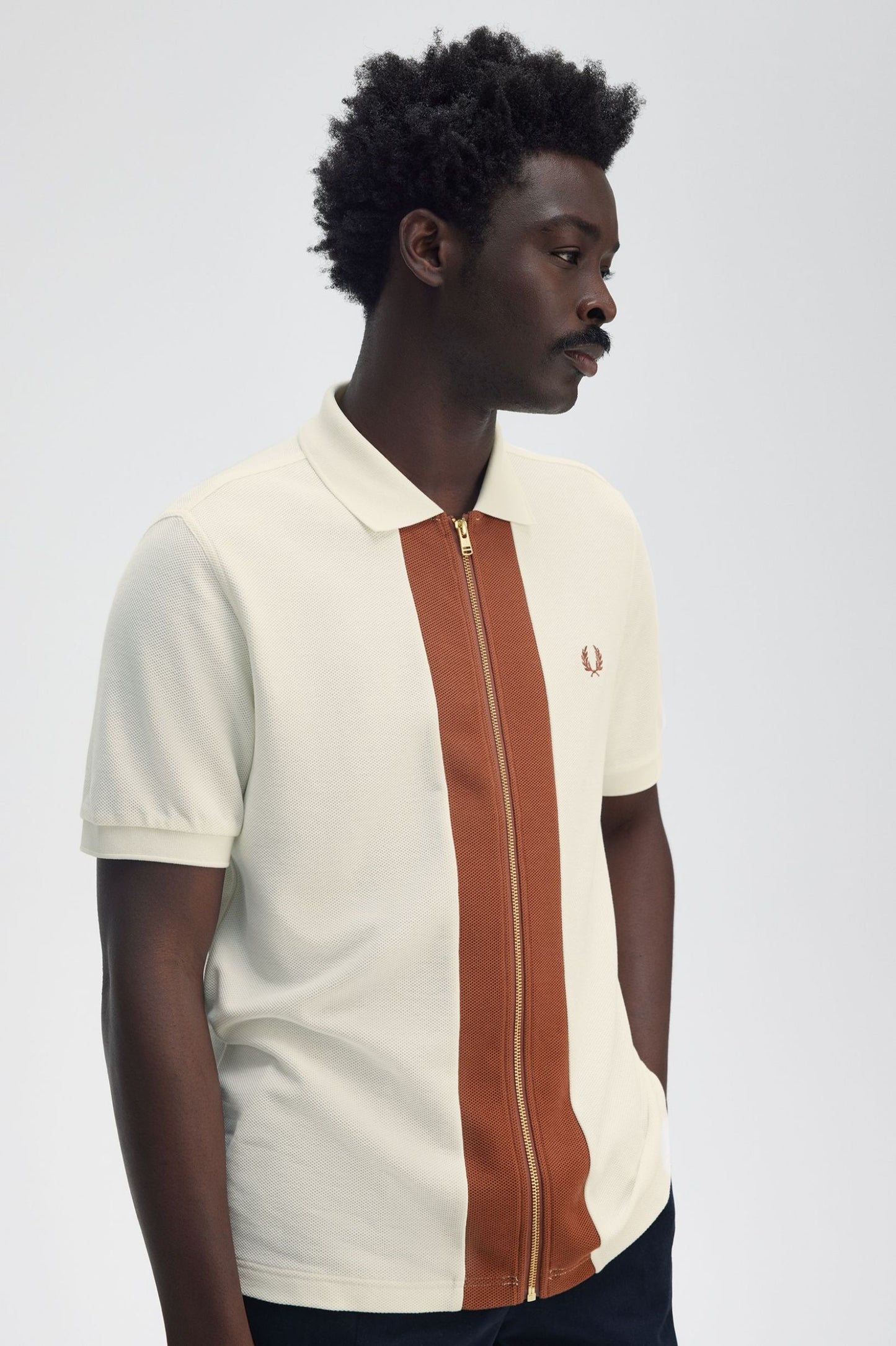 Zip Through Polo Shirt