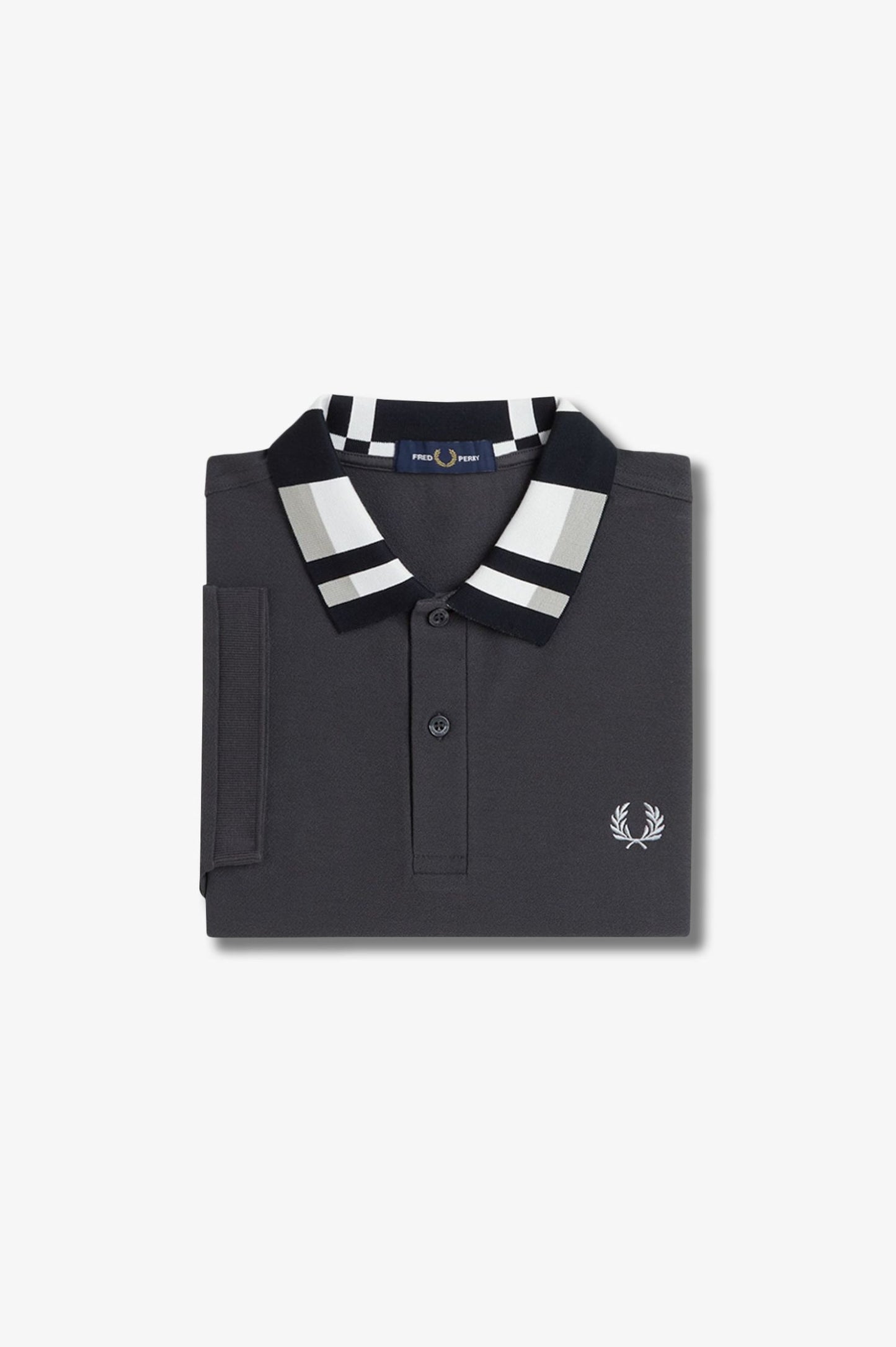 Chequerboard Collar Polo Shirt