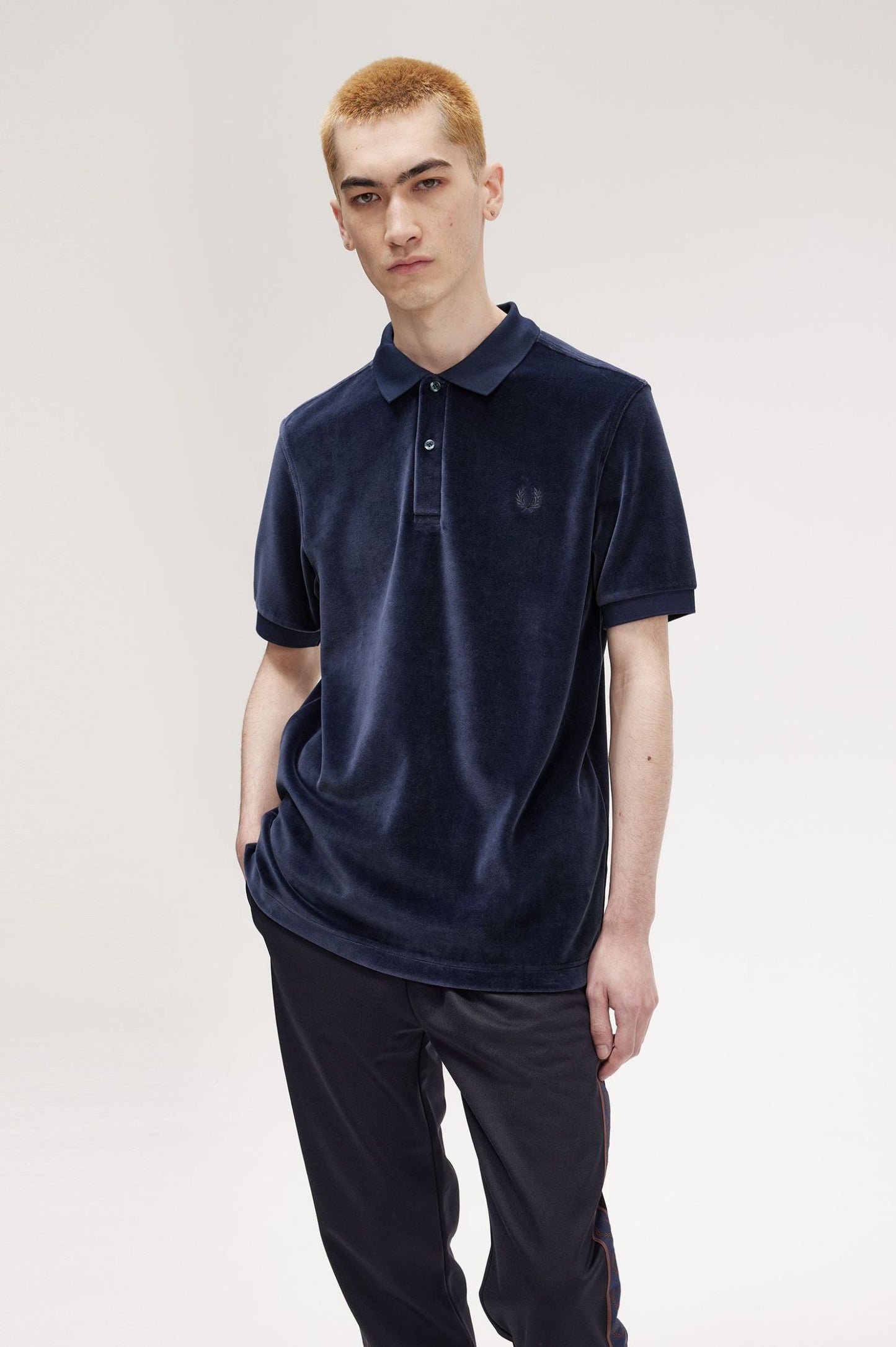 Velour Polo Shirt