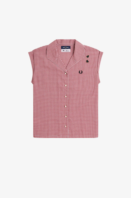 Amy Winehouse FoundationOpen Collar Gingham Shirt